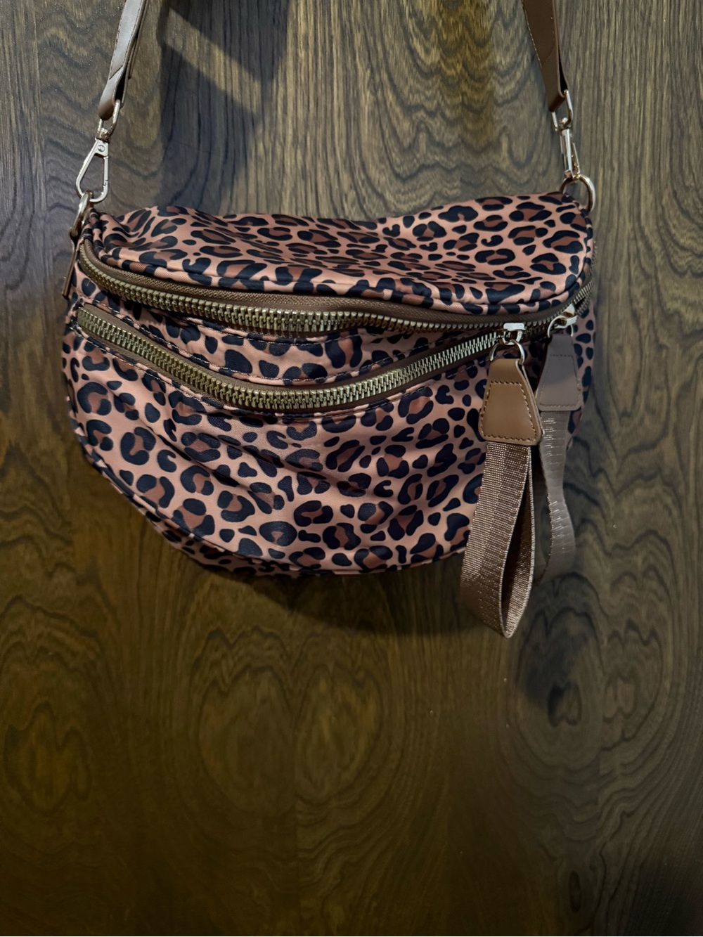 Leopard Print Crossbody bum Bag
